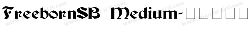 FreebornSB Medium字体转换